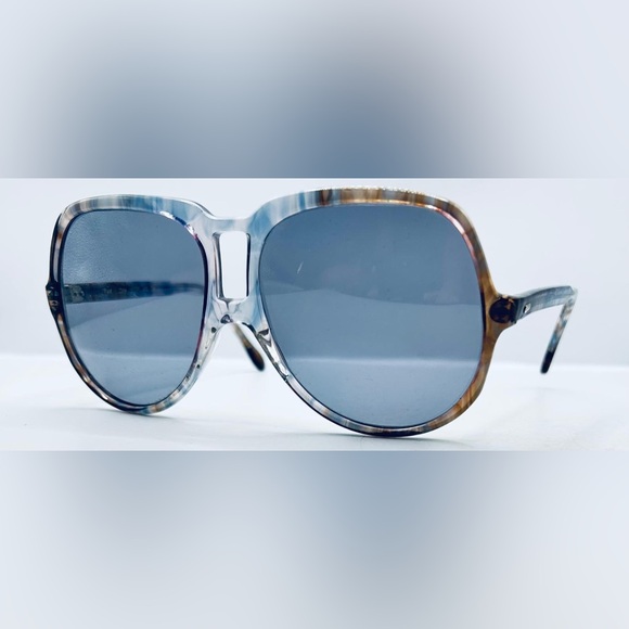 Vintage Sterling Optical Ilona Brown Gray Oval Sunglasses France Frames Only - Picture 2 of 9